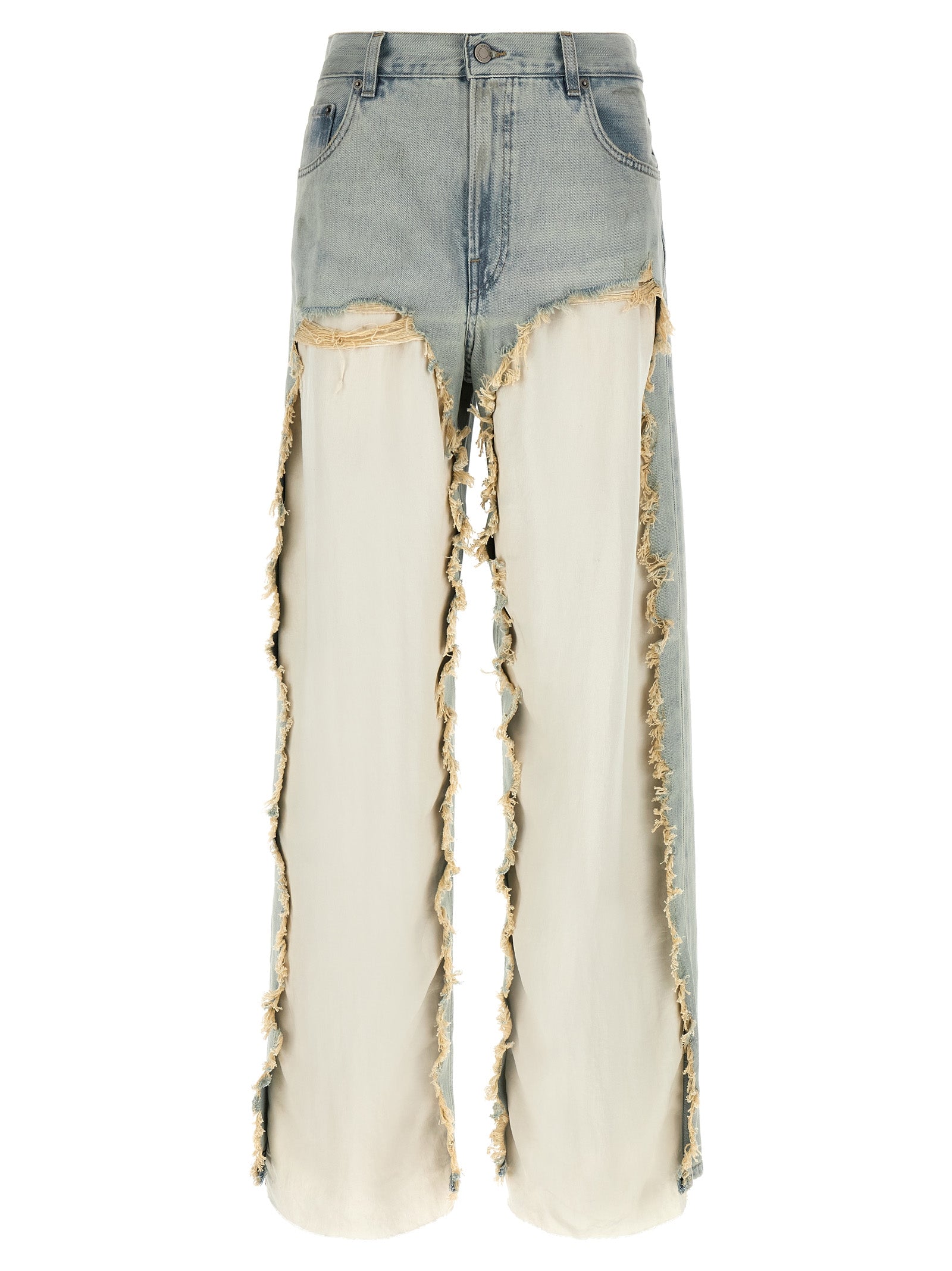 Haikure Bonnie Jeans — Wide Flare Light Blue Denim