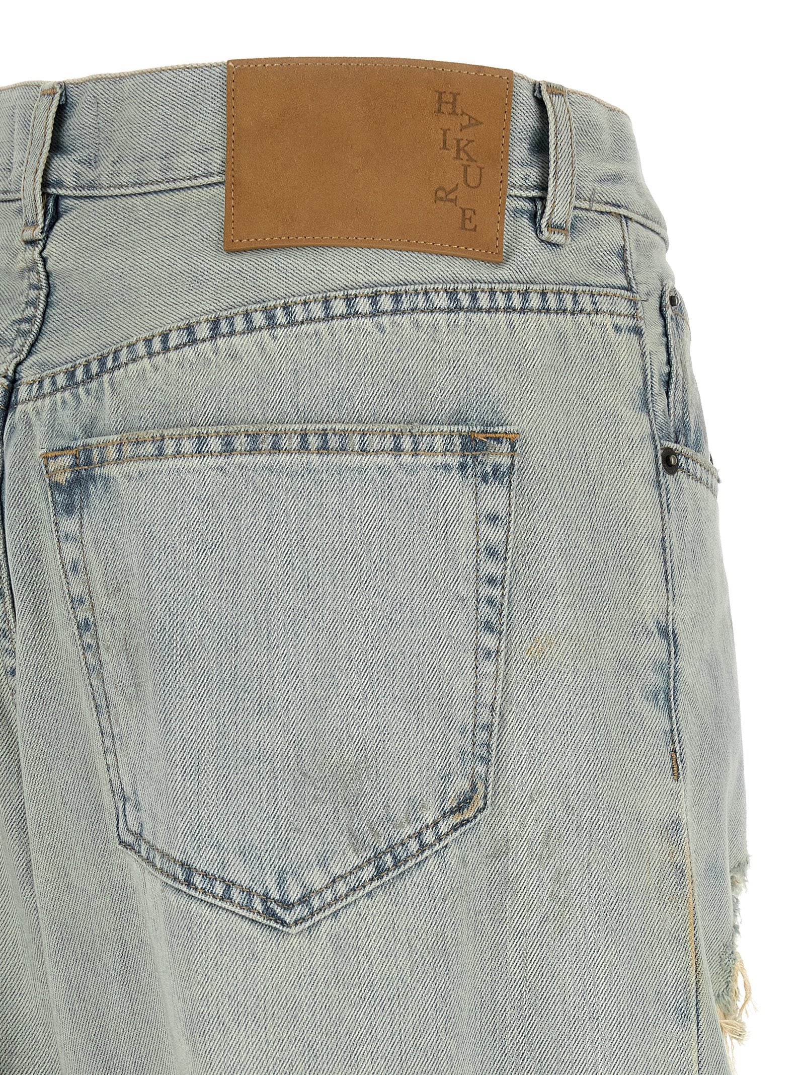 Haikure Bonnie Jeans — Wide Flare Light Blue Denim