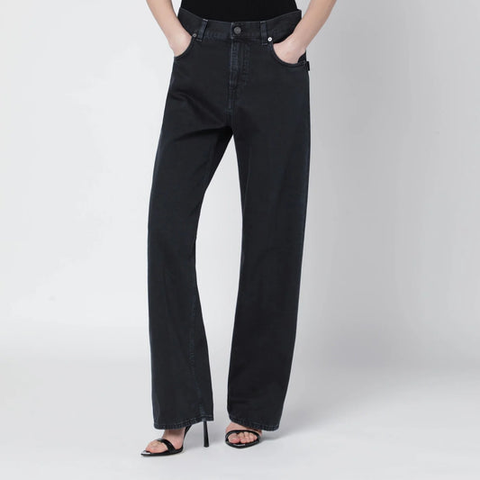 HAIKURE Charcoal wide-leg jeans