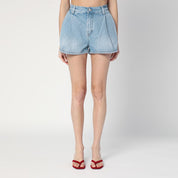 Haikure Ashley shorts in light blue denim