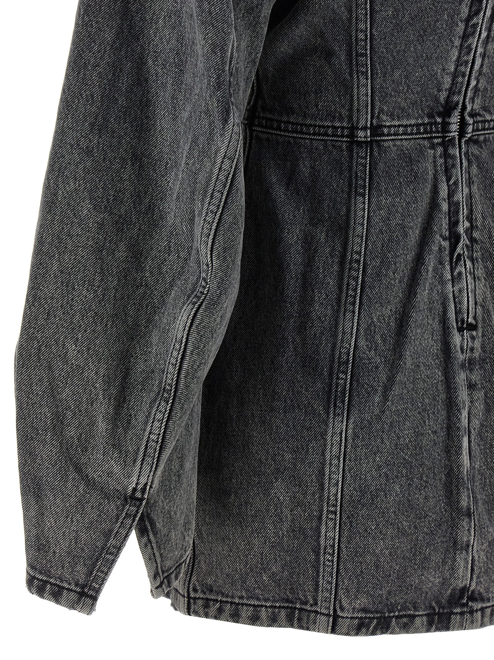 Haikure Denim Dress — Gray Cotton Mini for Women