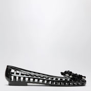 Heavenly Jelly Black Bloomi PVC Ballet Flats — New In