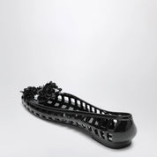 Heavenly Jelly Black Bloomi PVC Ballet Flats — New In