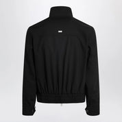 Ami Paris Black zip-up wool jacket