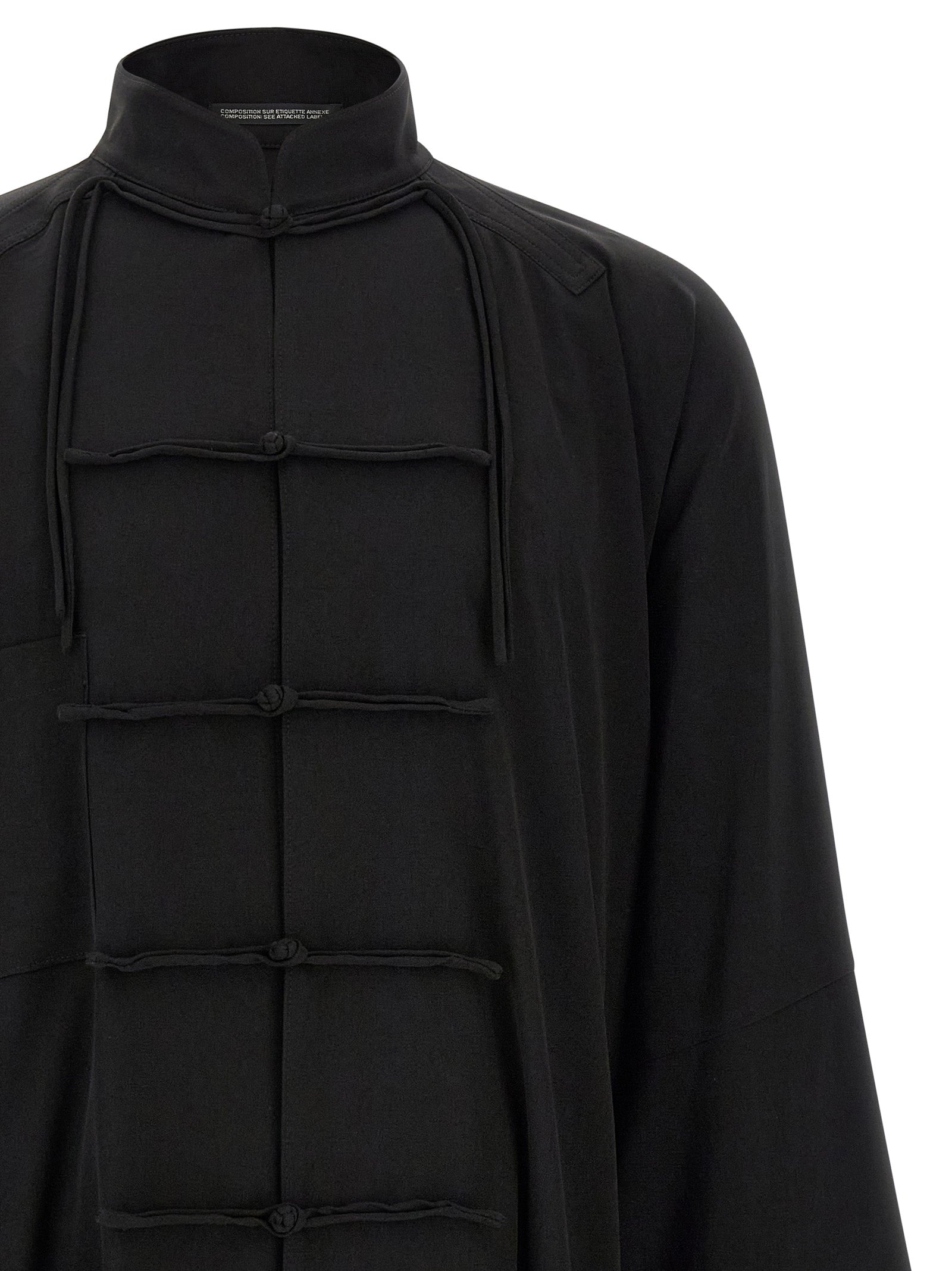 Yohji Yamamoto Ta Tuxedo China Blazer – Black Oversized Jacket