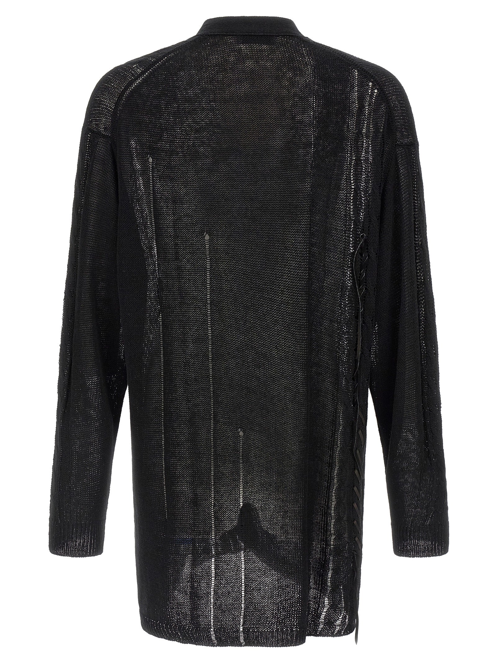 Yohji Yamamoto Lace Up Cardigan