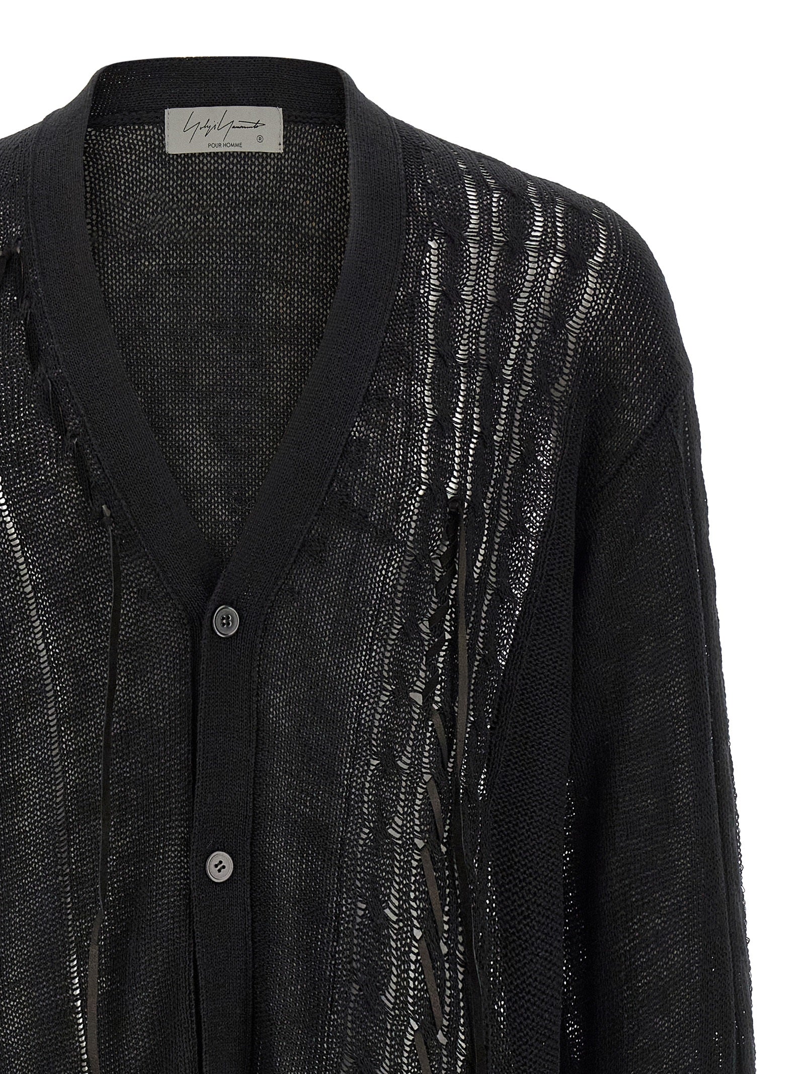 Yohji Yamamoto Lace Up Cardigan