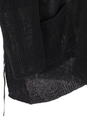 Yohji Yamamoto Lace Up Cardigan