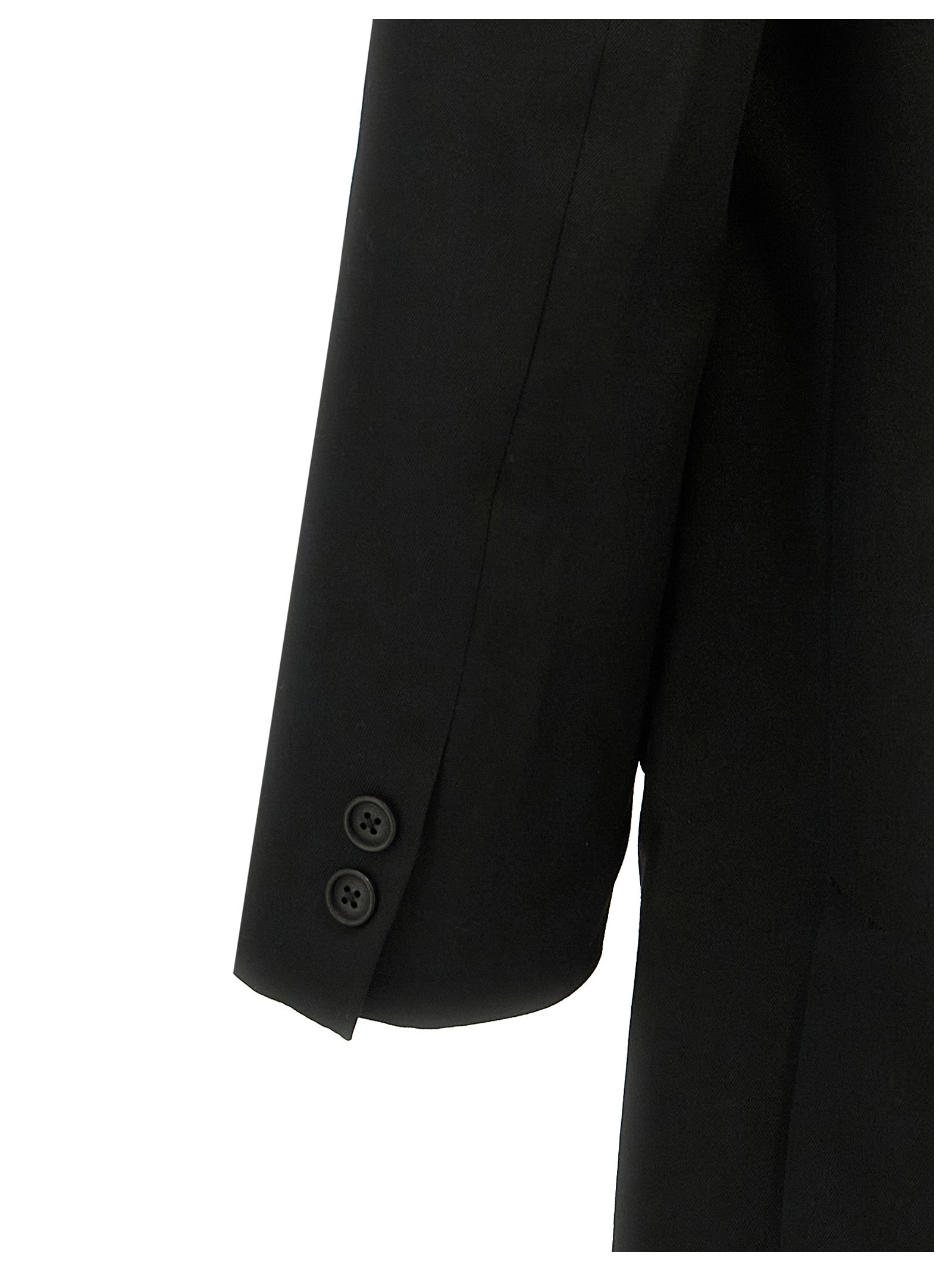 Yohji Yamamoto Single-breasted Blazer With Strap Detail