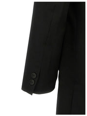 Yohji Yamamoto Single-breasted Blazer With Strap Detail