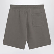 Ami Paris Smoke grey Ami De Coeur shorts in organic cotton