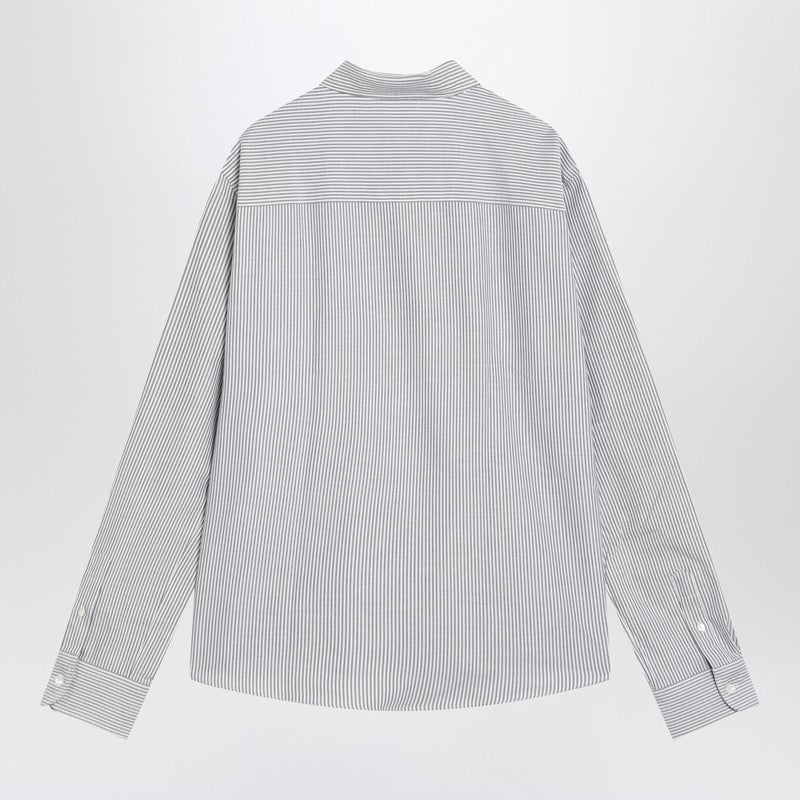 Ami Paris Ami De Coeur striped white shirt