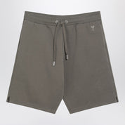 Ami Paris Gray Ami de Coeur Shorts in Cotton