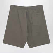 Ami Paris Gray Ami de Coeur Shorts in Cotton