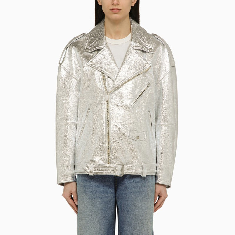HALFBOY Silver leather jacket