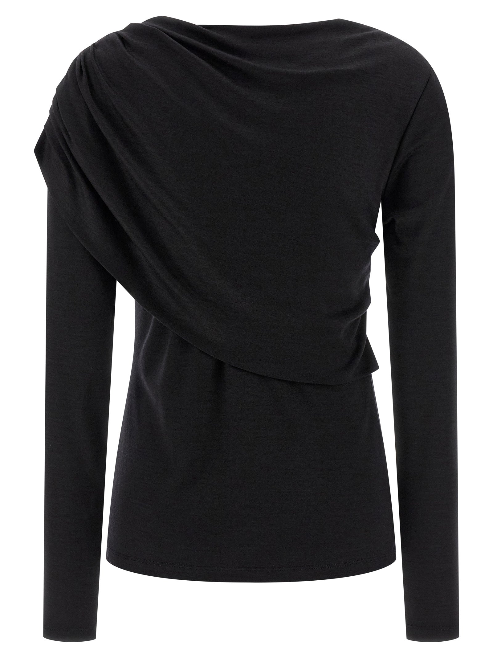 Isabel Marant Asna Top – Draped Wool Jersey Top