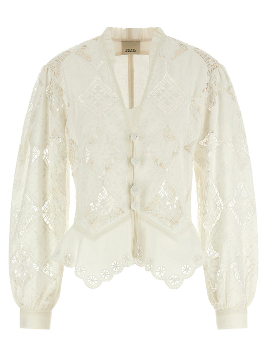 Isabel Marant Nina Blazer — Women's White Jacket