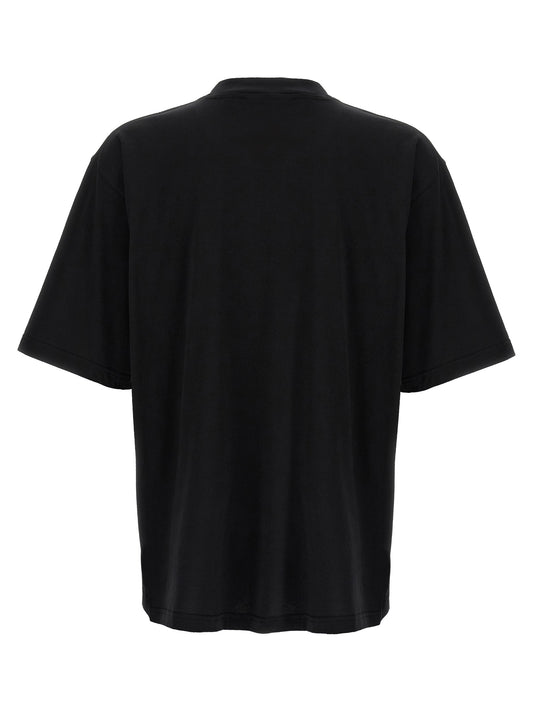 Marni Logo Patch T-shirt for Men — Black Relaxed Fit