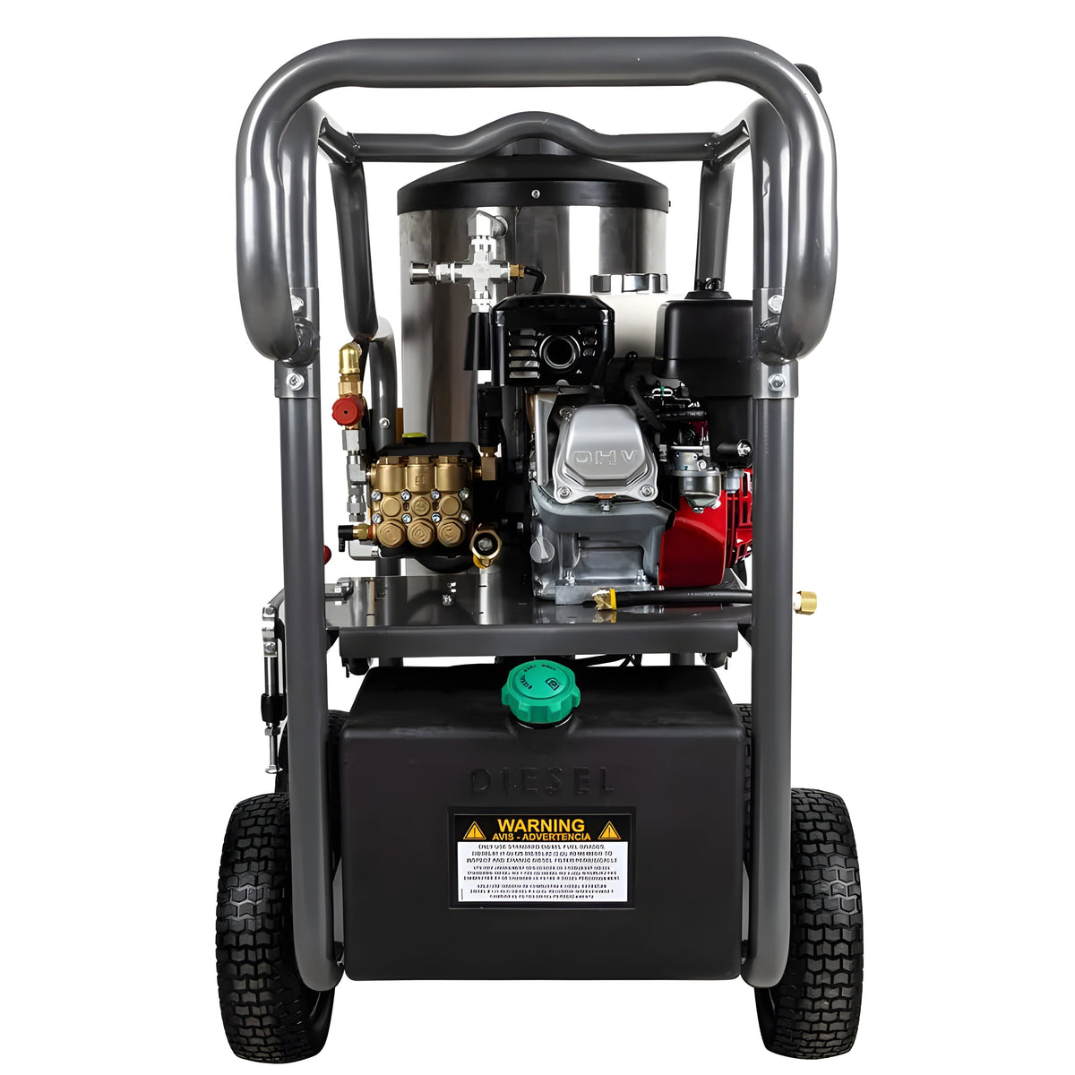 BE Power 2,700 PSI - 2.8 GPM Hot Water Pressure Washer with Honda GX200 Engine and General Triplex Pump - PowerGen USA - HW2765HG