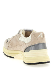 Autry Hyperway Low Sneakers for Men — Beige Suede