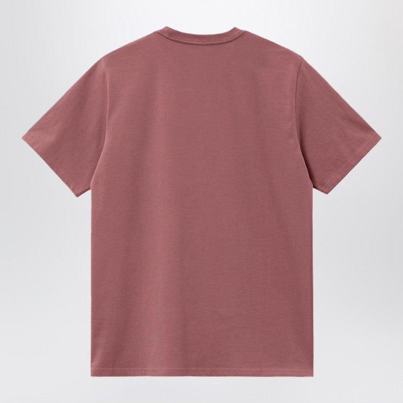 Carhartt WIP S/S Chase Dusty Fuchsia/Gold Cotton T-Shirt