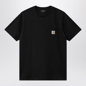 Carhartt WIP Black S/S Pocket T-Shirt in stretch cotton