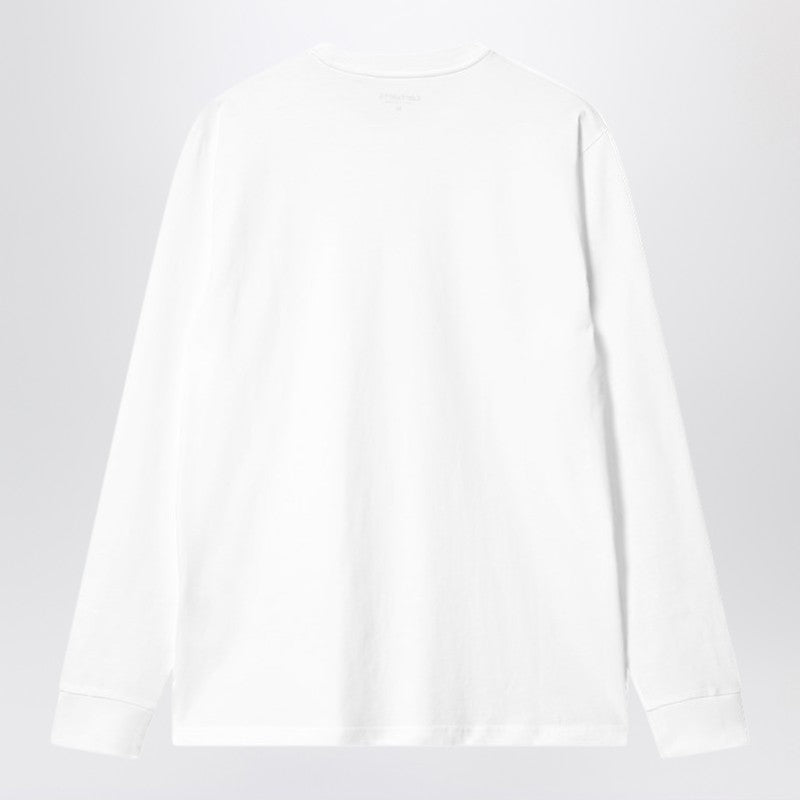 Carhartt WIP White L/S Pocket T-Shirt in Cotton