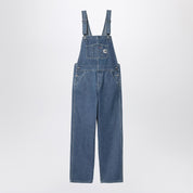 Carhartt WIP Bib Overall Straight — Blue Stretch Cotton