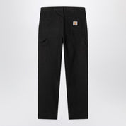 Carhartt WIP Single Knee Pant Black Rinsed in organic cotton