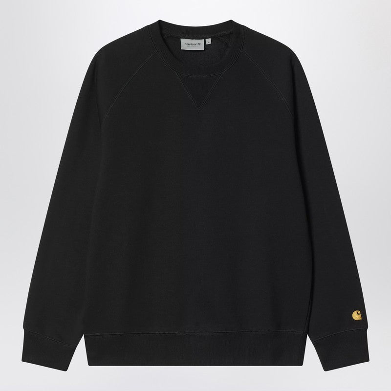 Carhartt WIP Black Chase sweatshirt in cotton blend
