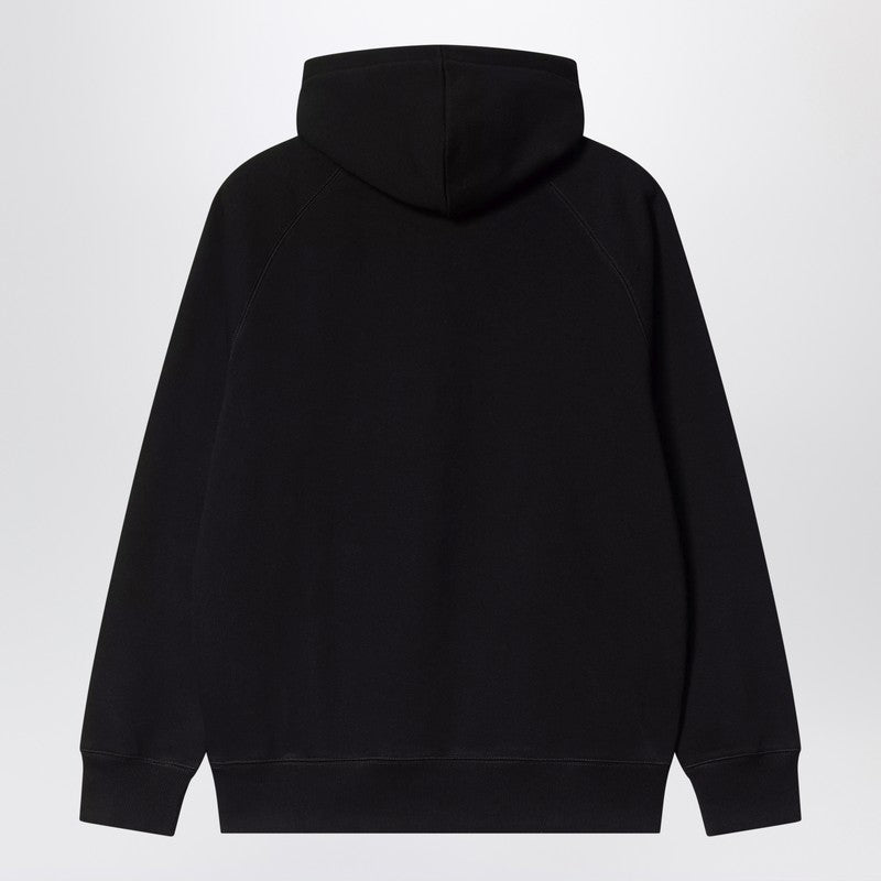 Carhartt WIP Black/Gold Hooded Chase Sweatshirt
