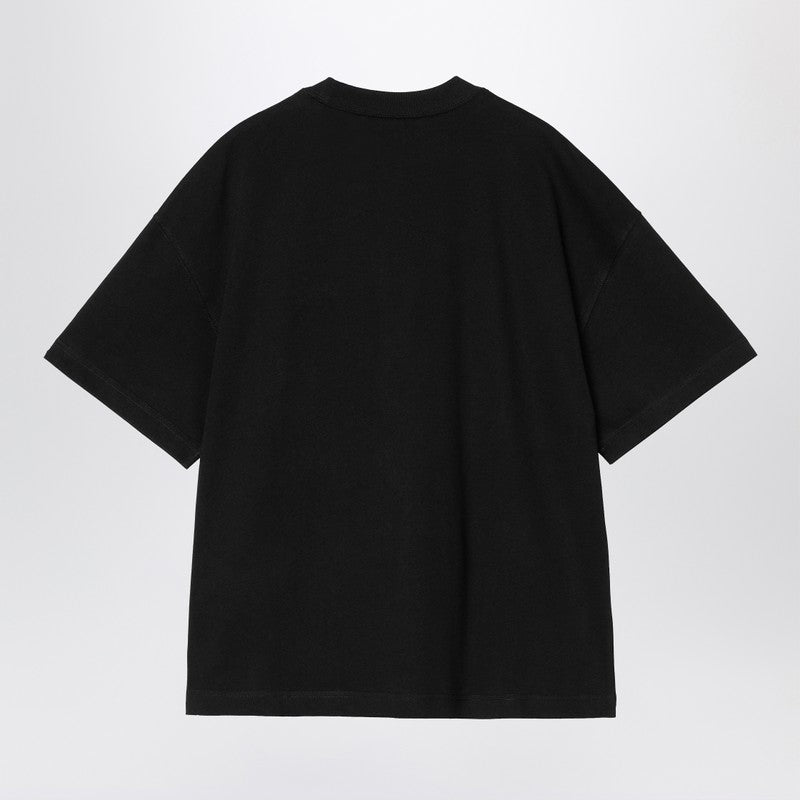 Carhartt WIP S/S Signature Script T-Shirt in Black Organic Cotton