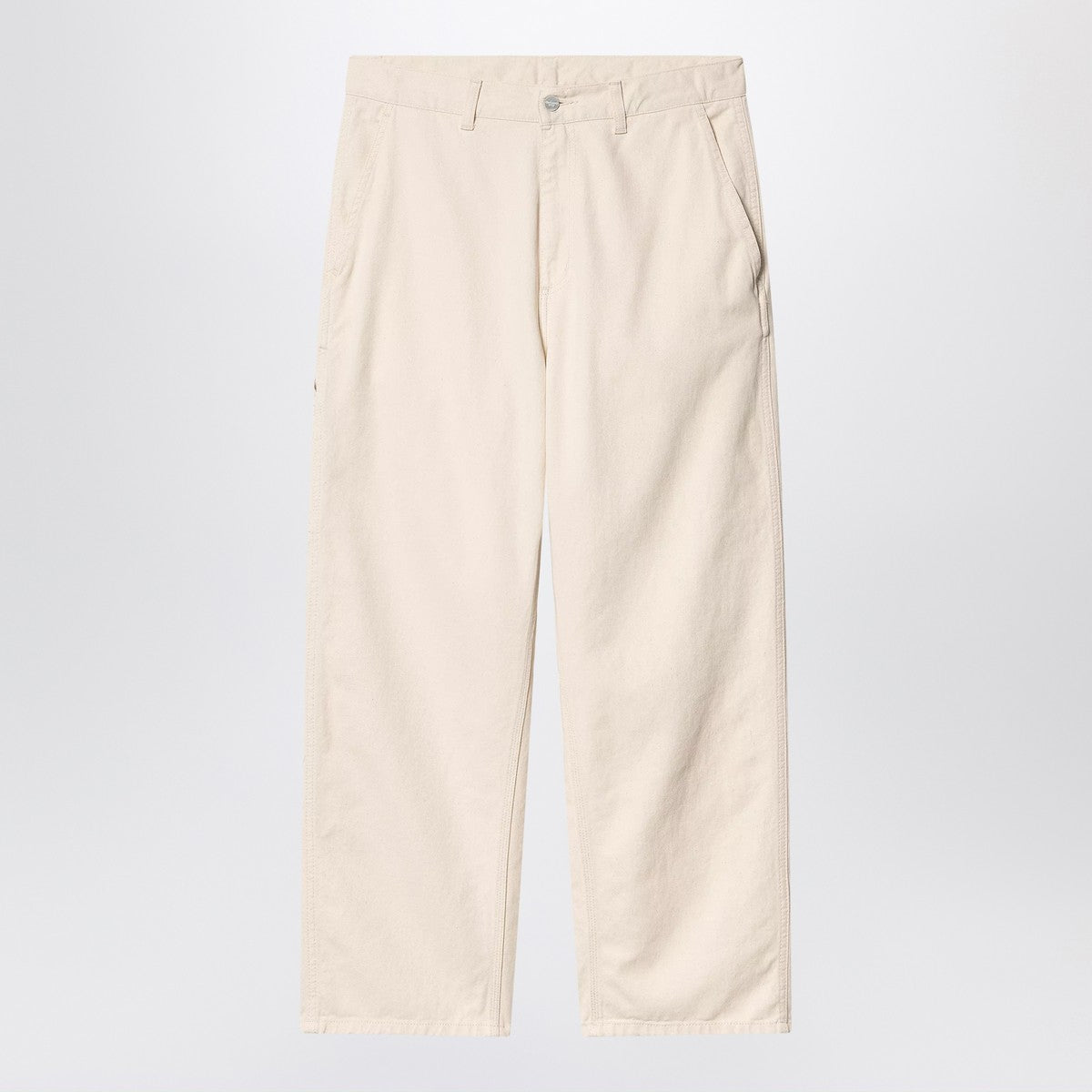 Pantalon Carhartt WIP Drewe en sergé de coton naturel