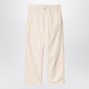Pantalon Carhartt WIP Drewe en sergé de coton naturel