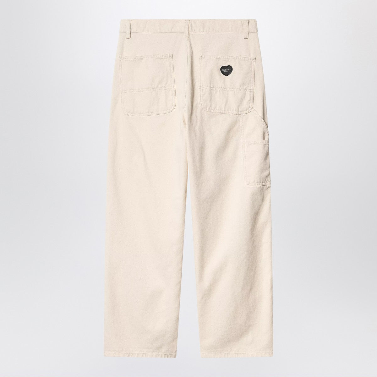 Pantalon Carhartt WIP Drewe en sergé de coton naturel