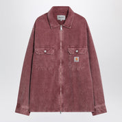 Veste chemise Carhartt WIP Reynold en velours côtelé rose poudré