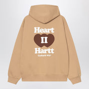 Carhartt WIP Hooded Heart II Sweat Jacket — Dusty Brown