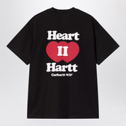 Carhartt WIP S/S Heart II Hartt T-Shirt in black cotton