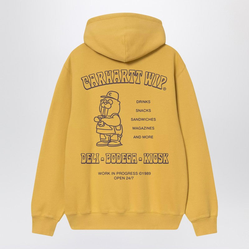 Carhartt WIP Sandwich Suncrest/Purple hoodie — Loose-fit cotton sweatshirt