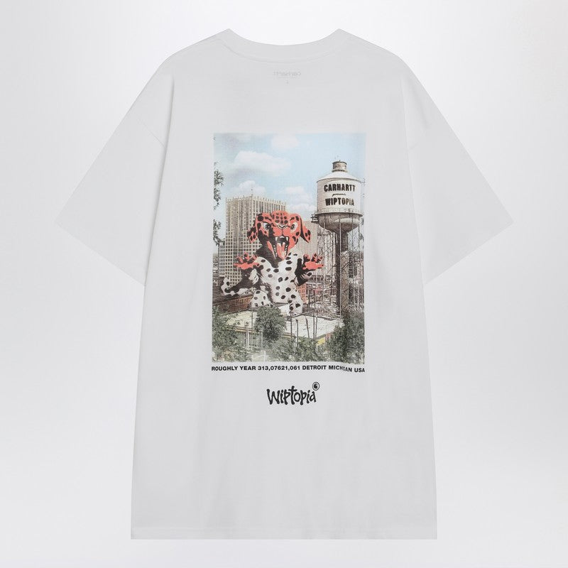 Carhartt WIP S/S Wiptopia White T-Shirt in cotton