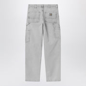 Pantalon Carhartt WIP à double genou, noir délavé à la craie