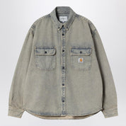 Carhartt WIP Tigan Shirt Jacket — Blue/Leather