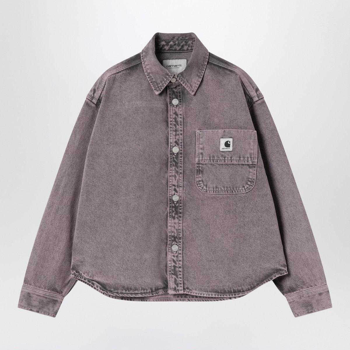 Veste chemise Carhartt WIP Georgia noir/hortensia