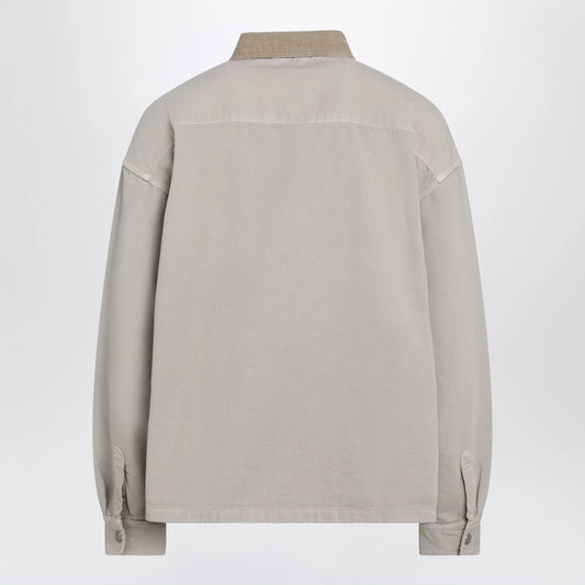 Carhartt WIP Prescott shirt jacket in cotton canvas beige