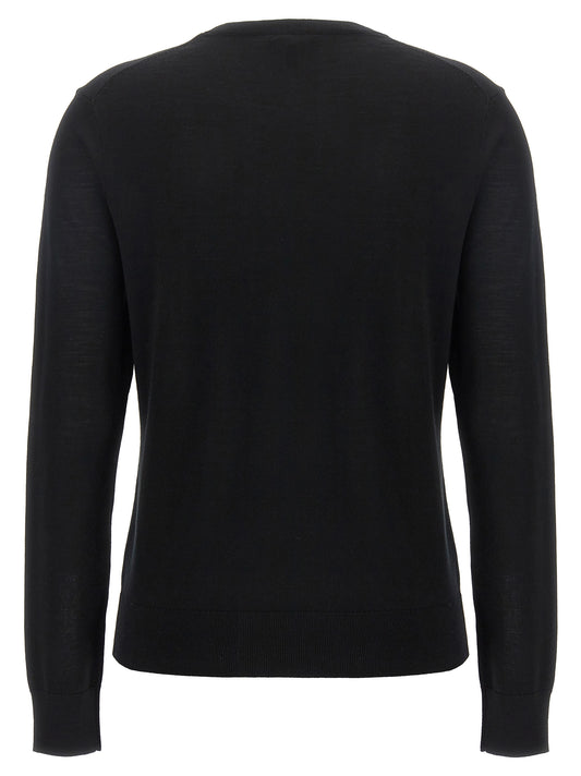 Theory Knitwear – Basic Sweater in Black | Luxury Fit