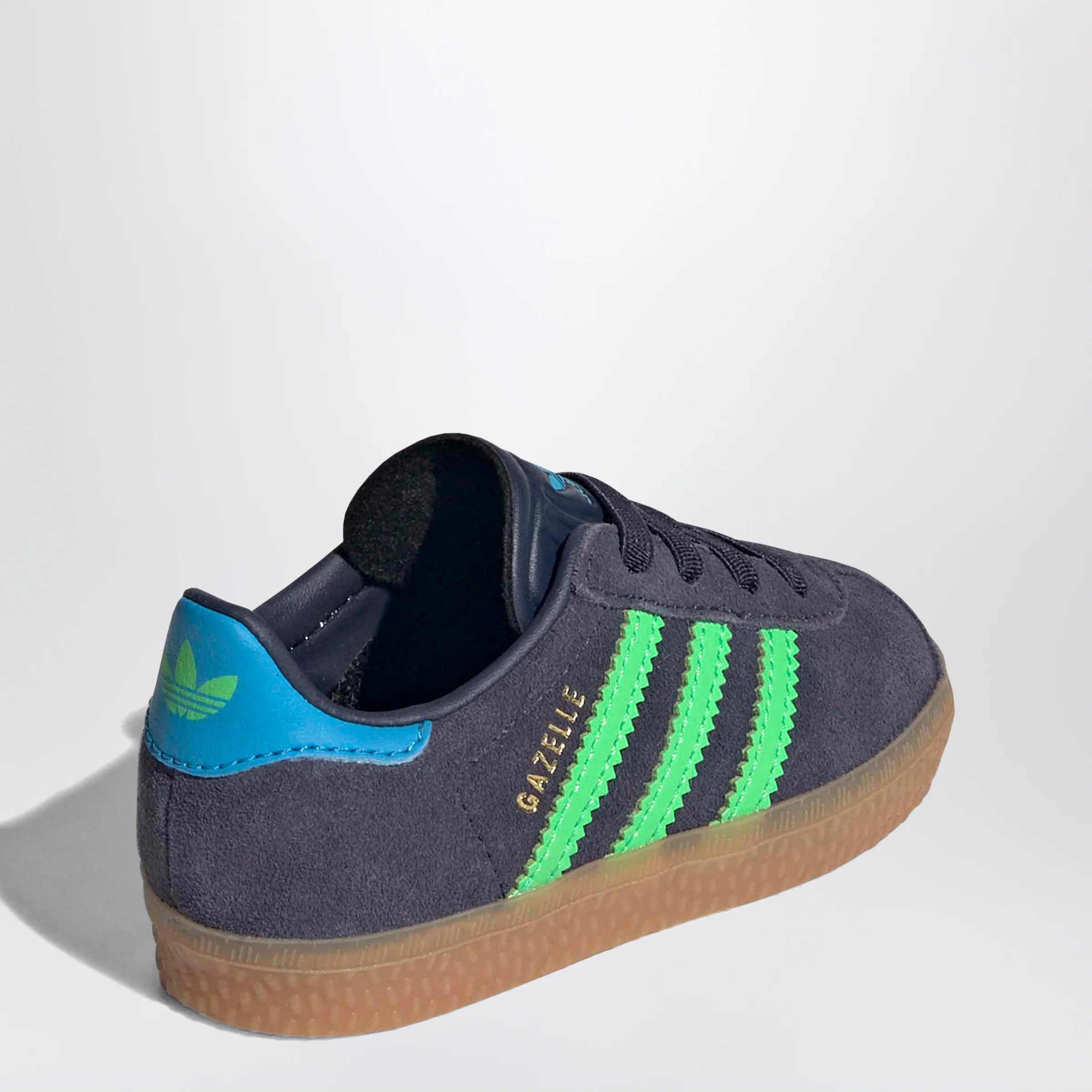adidas Originals Blue/green Gazelle Sneakers — Elastic Laces