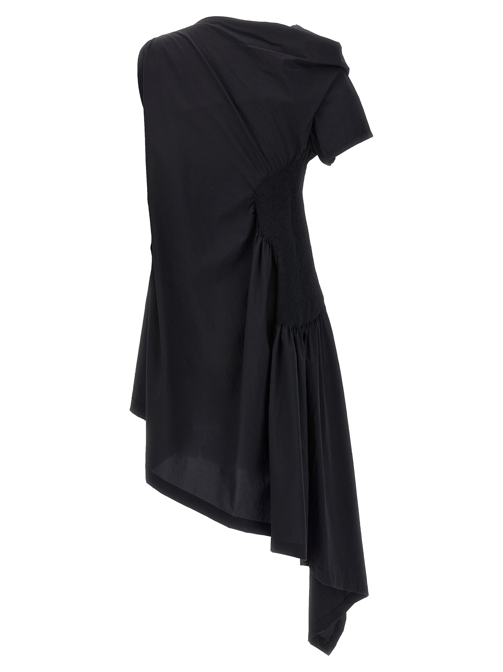 Issey Miyake Eye Of The Bean Dress — Black Asymmetrical