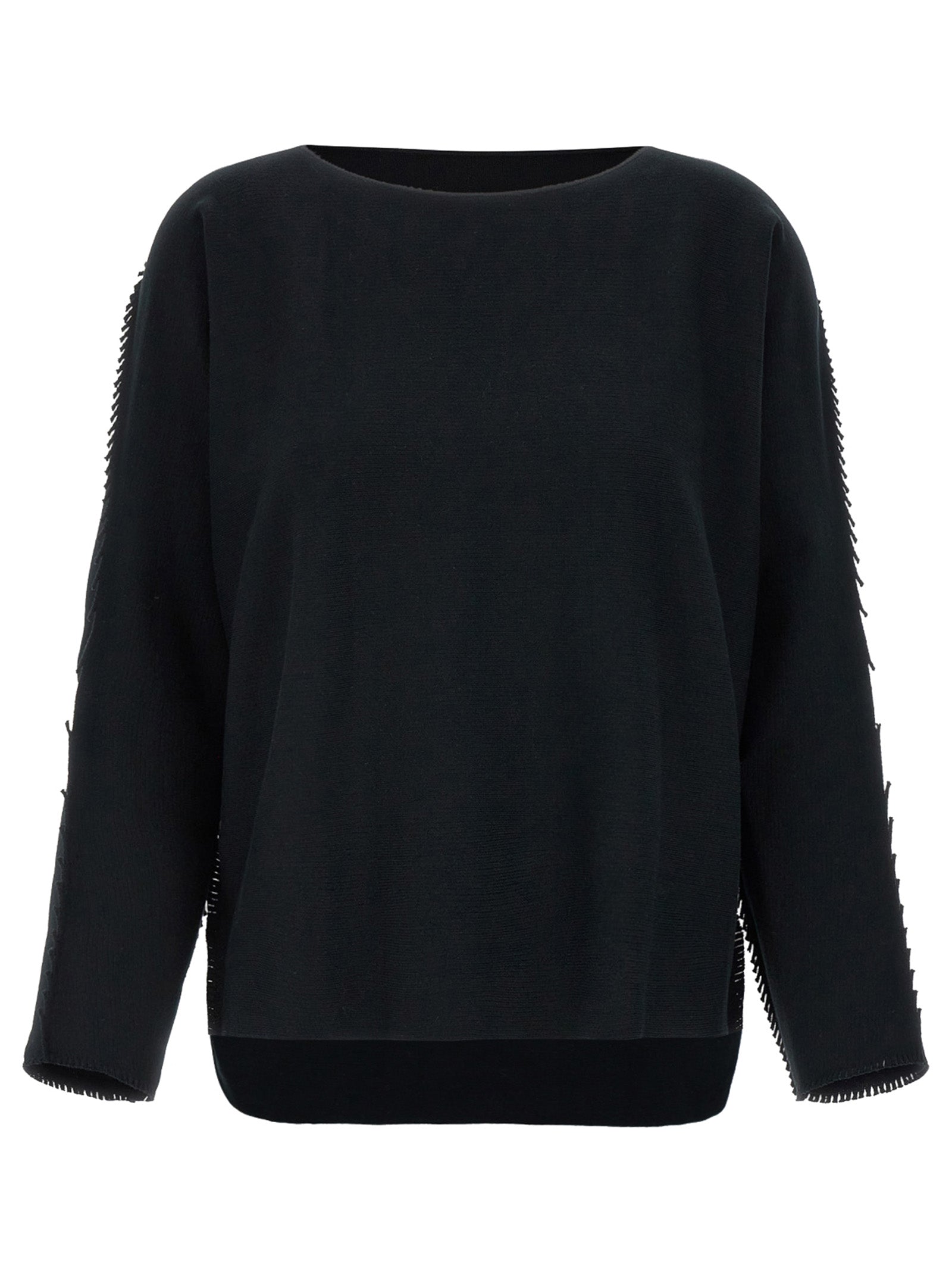 Issey Miyake Campagne Knitwear Sweater — Black, New