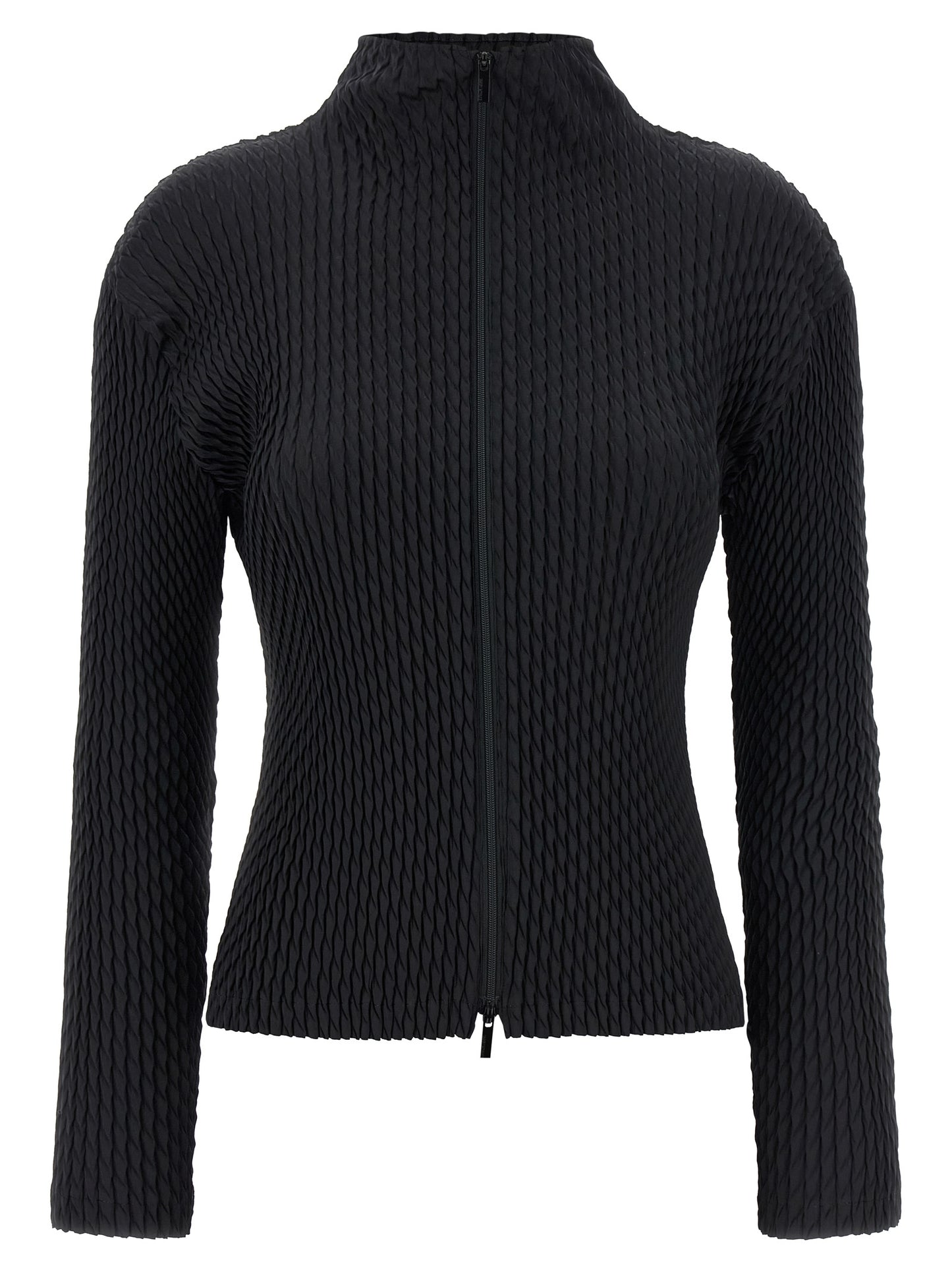 Issey Miyake Sleek Pleats Cardigan — Knitwear for Women