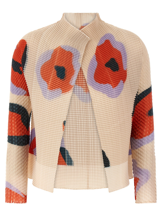 Issey Miyake Verve Pleats Top Cardigan — Knitwear